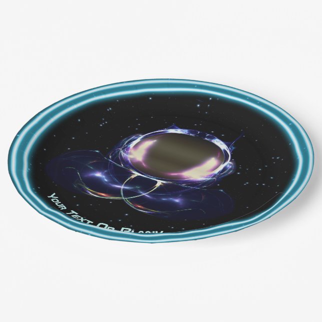 Assiettes En Carton Astronaute fracturé (Angle)