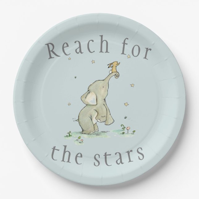 Assiettes En Carton Atteinte fantasque pour les étoiles (Devant)