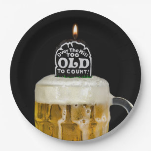 Assiettes En Carton Au-dessus de la colline Tombstone Anniversaire