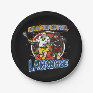 Assiettes En Carton Aucun sang, aucune lacrosse fétide