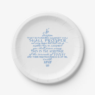 Assiettes En Carton Aucune étoile de David d'arme