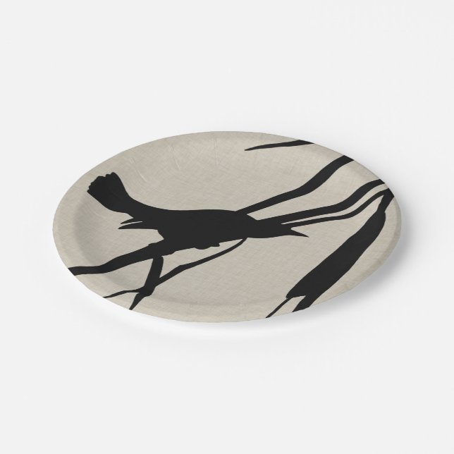 Assiettes En Carton Audubon Silhouette II (Angle)
