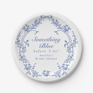 Assiettes En Carton AURELIA Chinoiserie Something Blue Baby Shower Nup