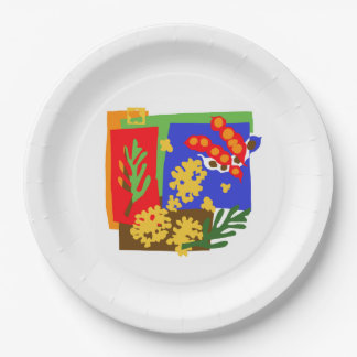 Assiettes En Carton Australie - Golden WATTLE & graines pots -