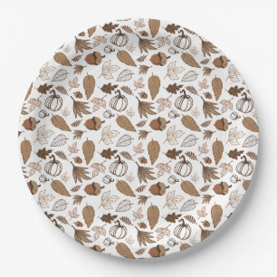 Assiettes En Carton Automne