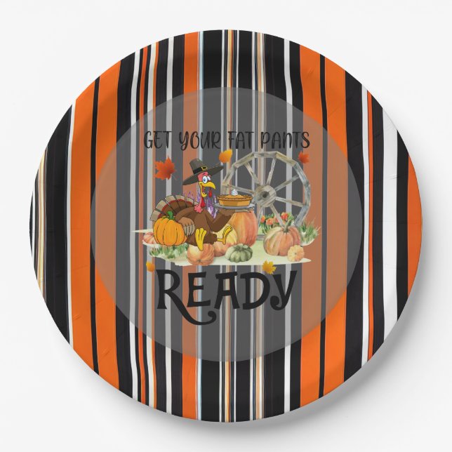 Assiettes En Carton Automne belle collection moderne Thanksgiving (Devant)
