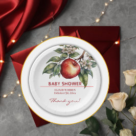 Assiettes En Carton Automne Harvest Pomme Succursale Baby shower Flora