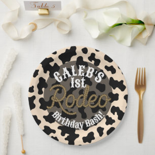 Assiettes En Carton Aventure dans le Far West Rodeo Anniversaire