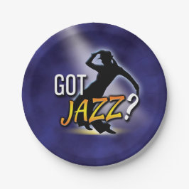 Assiettes En Carton 'Avez-vous du jazz ? '