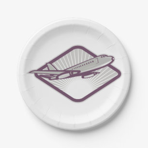 Assiettes En Carton Avion à réaction