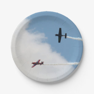 Assiettes En Carton Avion à voilure fixe avion Dogfight