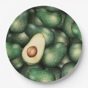 Assiettes En Carton Avocado