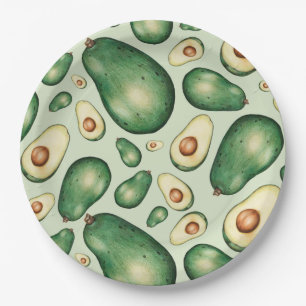 Assiettes En Carton Avocado