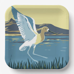 Assiettes En Carton Avocet américain