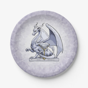 Assiettes En Carton Avril Dragon de Pierre de naissance : Diamant