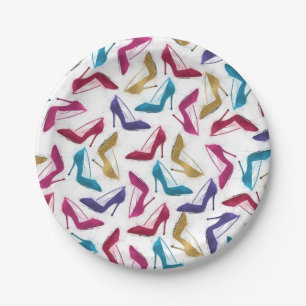 Assiettes En Carton Awesome moderne aquarelle ceinture talon haute cha