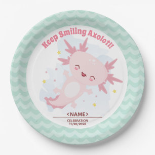 Assiettes En Carton Axolotl
