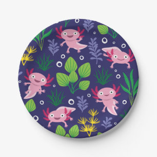 Assiettes En Carton Axolotl