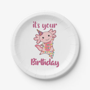 Assiettes En Carton Axolotl Vous Souhaite Bon Anniversaire Axolotls Ad
