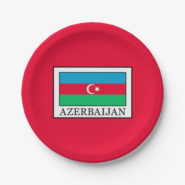 Assiettes En Carton Azerbaïdjan (Devant)