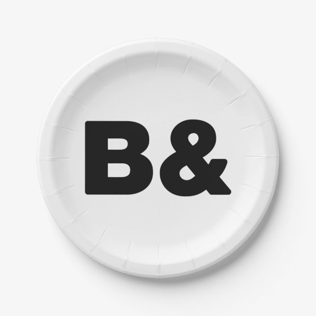 ASSIETTES EN CARTON B& (Devant)