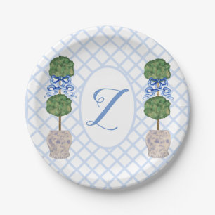 Assiettes En Carton Baby Blue Chinoiserie Ginger Jar Jars Topiary 
