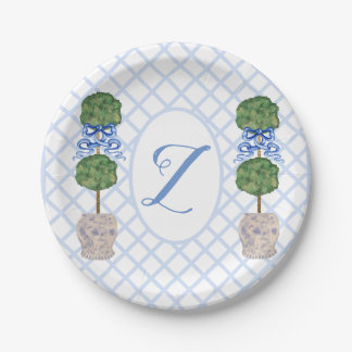 Assiettes En Carton Baby Blue Chinoiserie Ginger Jar Jars Topiary