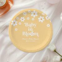 Baby in Bloom boho Daisy Jaune Baby shower