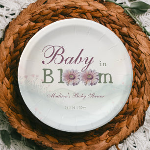 Assiettes En Carton Baby in Bloom Gerber Daisies Baby shower