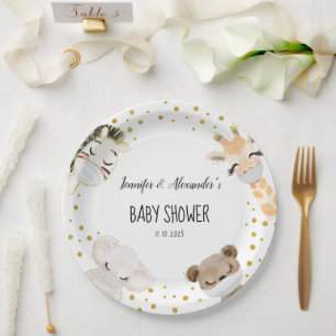 Assiettes En Carton Baby shower