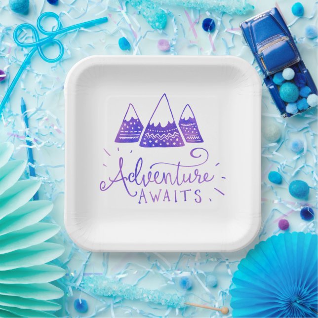 Assiettes En Carton Baby shower à thème Rustique (Fête)