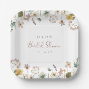 Assiettes En Carton Baby Shower Aquarelle pour la Mariée