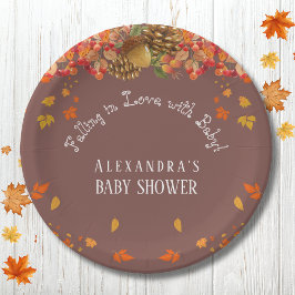 Assiettes En Carton Baby shower Automne Chic Rustique Automne Automne 