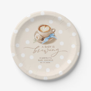 Assiettes En Carton Baby-Shower : Bébé Café Arc-en-Ciel Fait Son Bébé