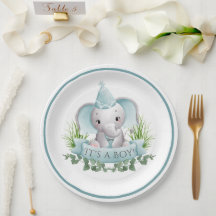 Baby shower bébé éléphant