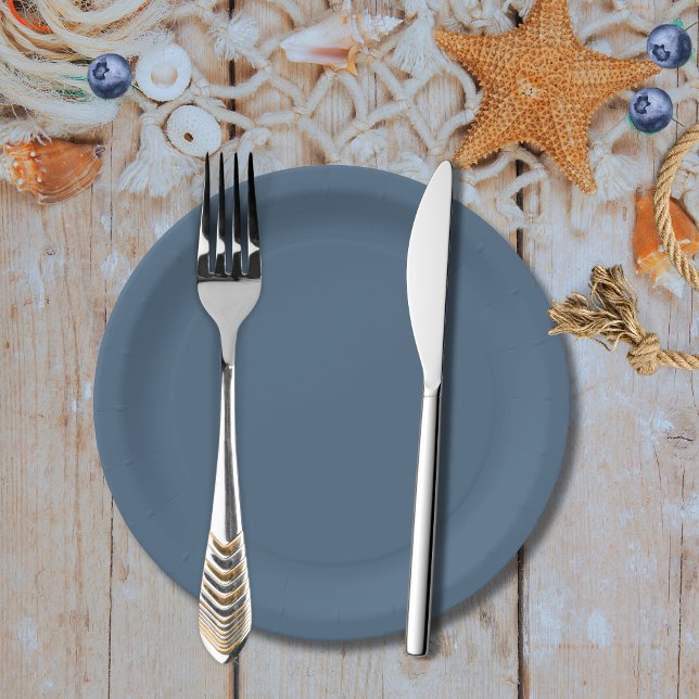 Assiettes En Carton Baby shower bleu marine nautique (Créateur téléchargé)