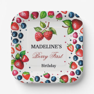Assiettes En Carton Baby shower d'anniversaire de fraise