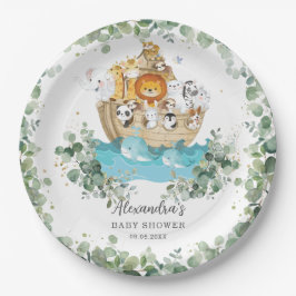Assiettes En Carton Baby shower d'arche de Noé de verdure Anniversaire