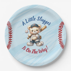 Assiettes En Carton Baby shower de baseball