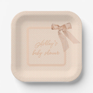Assiettes En Carton Baby shower de cache de cache