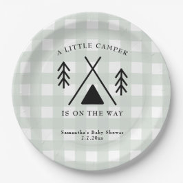 Assiettes En Carton Baby shower de camping