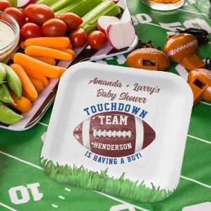 Assiettes En Carton Baby shower de football