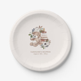 Assiettes En Carton Baby shower de la crèche Neutral Boho