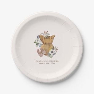 Assiettes En Carton Baby shower de la crèche Neutral Boho