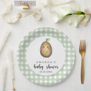 Assiettes En Carton Baby shower de la pomme de terre