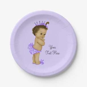 Assiettes En Carton Baby-Shower de la Princesse Ethnique