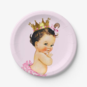Assiettes En Carton Baby Shower de la Princesse Mignonne