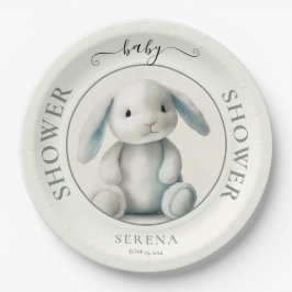 Assiettes En Carton Baby shower de lapin farci de boue