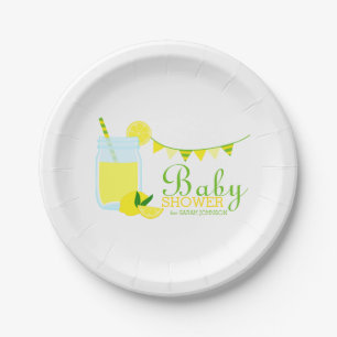 Assiettes En Carton Baby shower de limonade