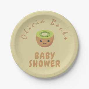 Assiettes En Carton Baby shower de Little Cutie Kiwi